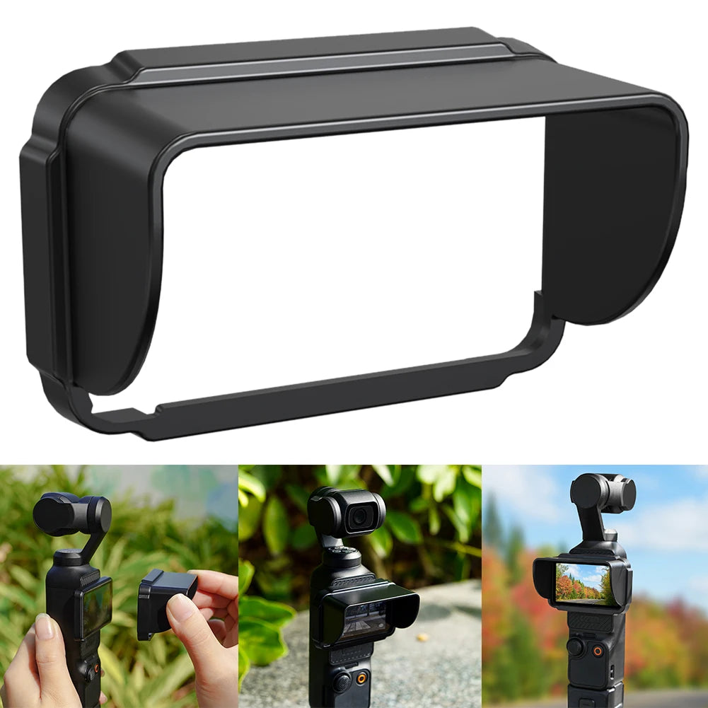 1PCS Sun Shade Quickly Release Sun Shade Cover Light Shielding Lightweight Screen Shade Camera Accessories for DJI Osmo Pocket 3