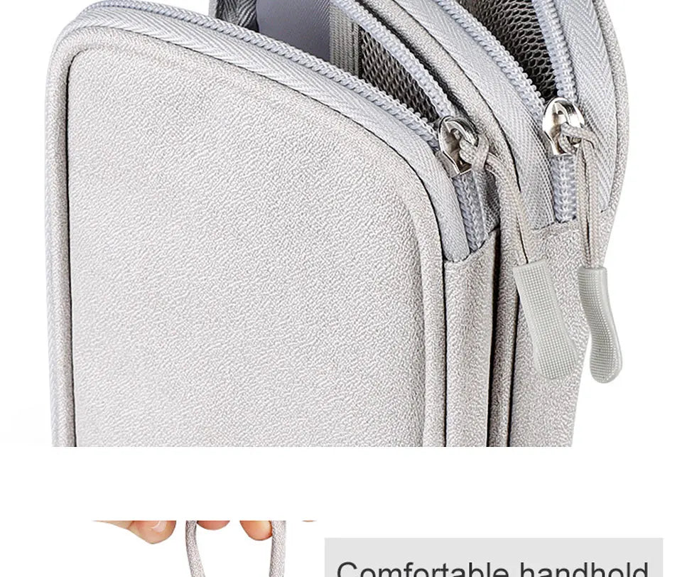 Data Cable Storage Bag Waterproof Portable Carry Case Layers Storage Bag Travel Organizer Bag for Cable Cord USB Charger