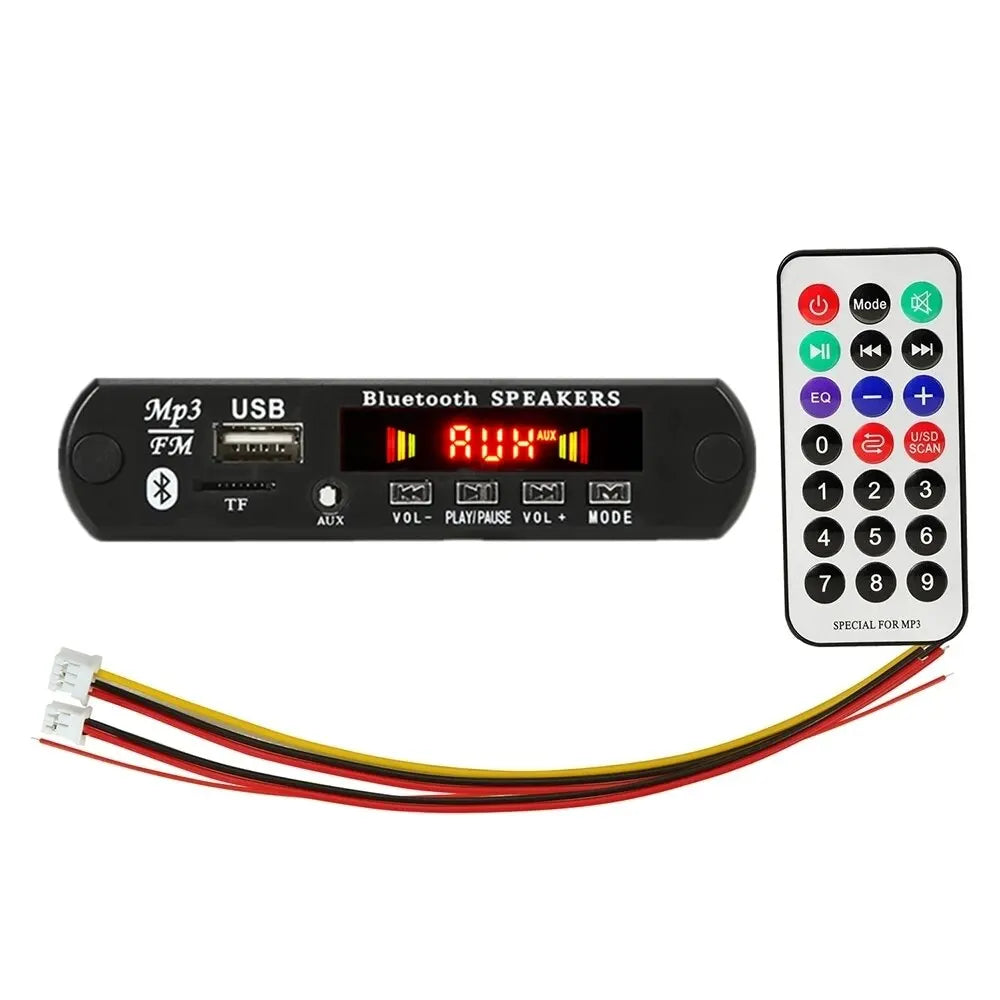 12V Bluetooth 5.0 MP3 Player Wireless Decoder Board Folder Switching USB TF FM Radio Call Module Car Kit For Speaker