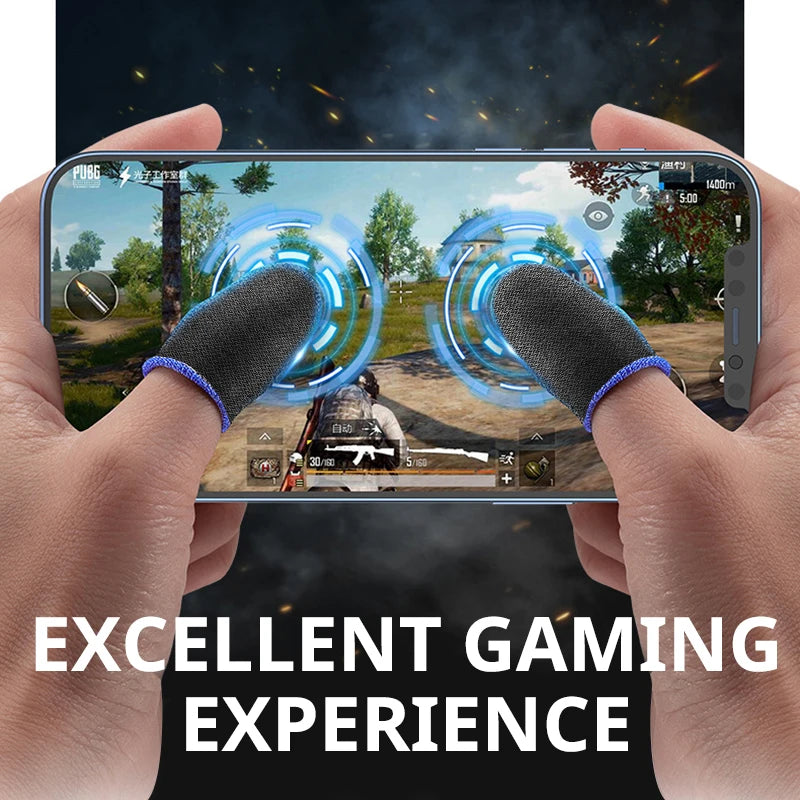 20/40PCS Fingertips Sweat-Proof Breathable Game Finger Sleeve Finger Cots Cover Mobile Touch Glove for PUBG Phone Tablet Games