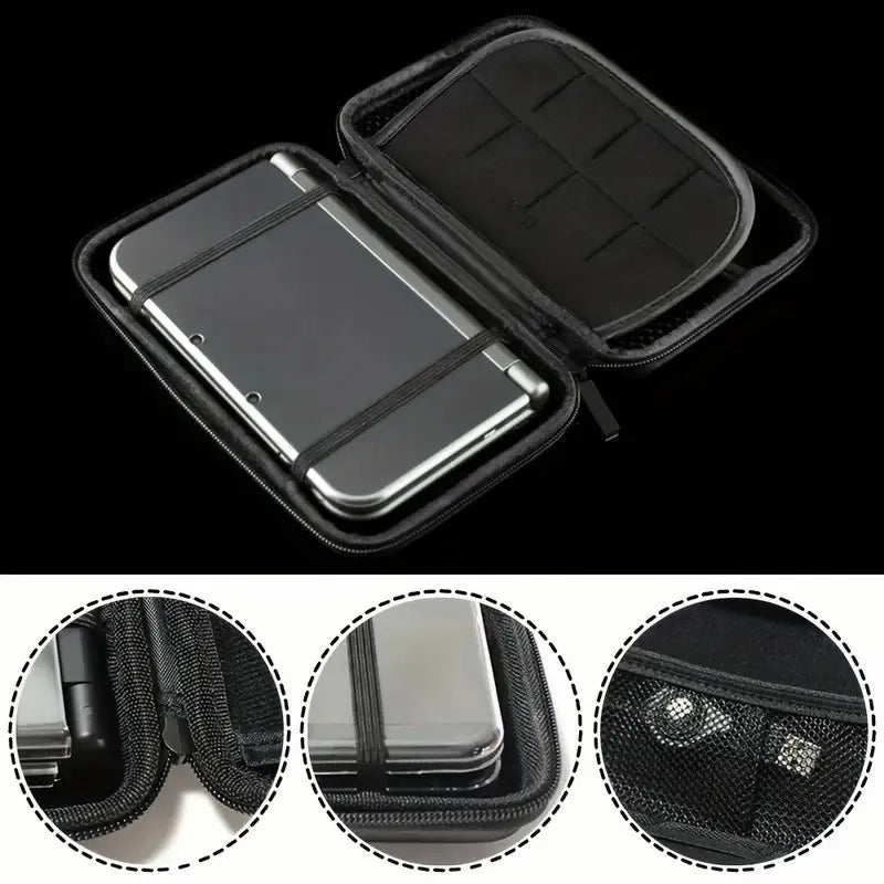 Carrying case storage box for NEW3DS XL, NEW3DS LL, 3DS XL, and 3DS LL, console storage bag
