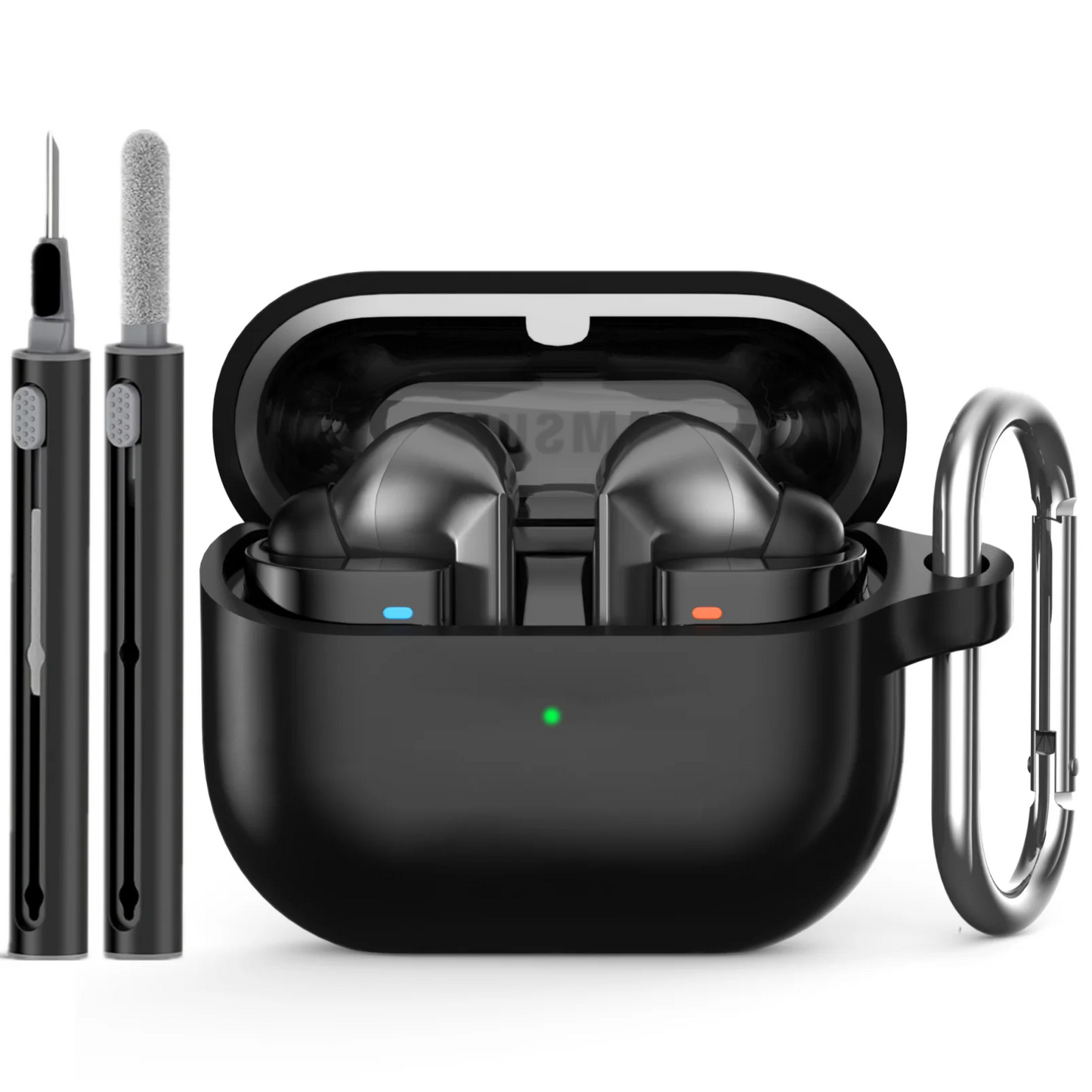 for samsung buds 3/galaxy buds3 pro case with cleaning kit silicone protective cover for galaxy buds 3 buzz 3Pro with keychain