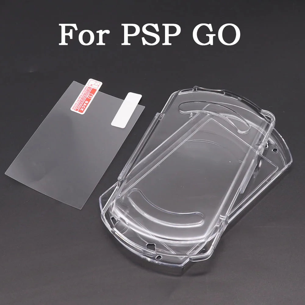 Plastic Clear Crystal Shell Skin Case Cover For New 2DS 3DS XL LL NDSL For DSi NDSi XL LL Screen Protective Film
