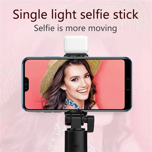 Phone Selfie Stick Tripod Bluetooth Remote Wireless Selfi Stick Phone Holder With Beauty LED Fill Light For Phone Live Streaming