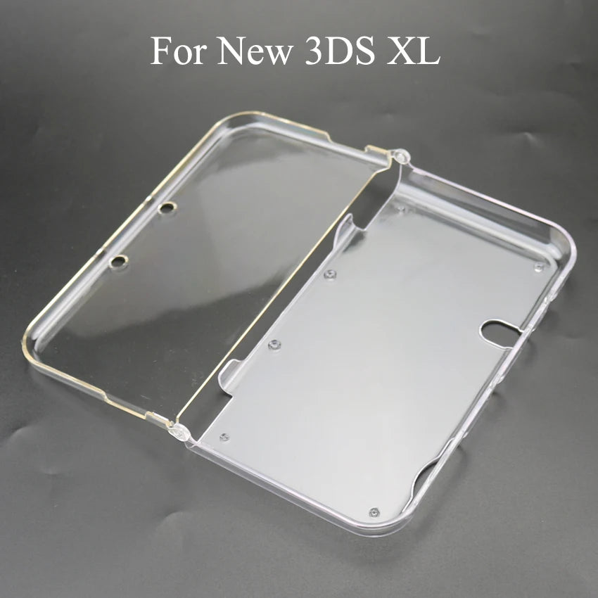 YuXi In Bulk Clear Plastic Crystal Case Protective Case Cover Hard Shell Skin For NDSL NDSi New 3DS XL For GBA SP Game Console