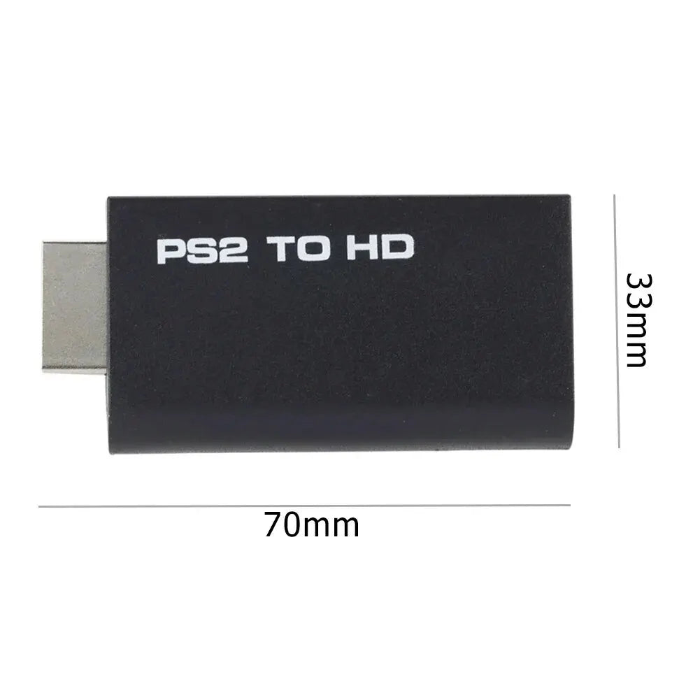 Hdmi To Ps2 Compatible Converter Adapter Audio And Video With 3.5mm Audio Cable Supports Pc All Ps2 480i 480p 576i Display Modes