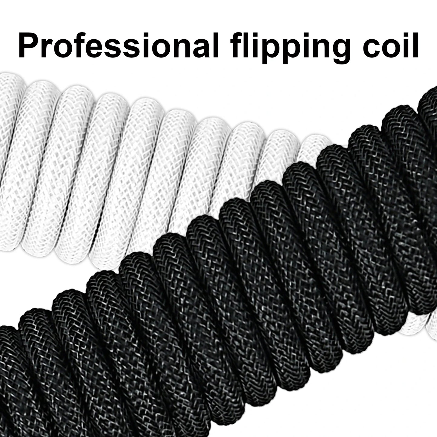 USB Type C Mechanical Keyboard Coiled Cable Hardware Linker Usb GX16 Aviation Mechanical Cable Spiral Gaming Usb Keyboard Cable