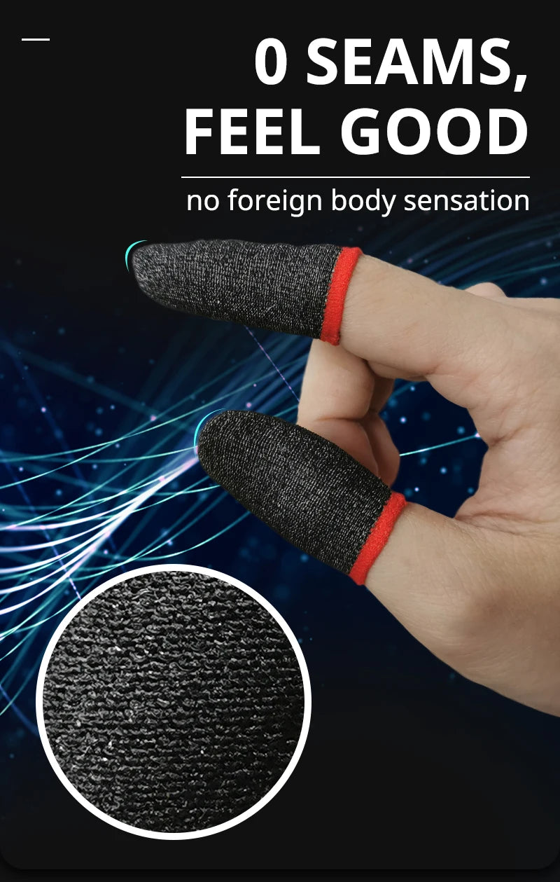 20/40PCS Fingertips Sweat-Proof Breathable Game Finger Sleeve Finger Cots Cover Mobile Touch Glove for PUBG Phone Tablet Games