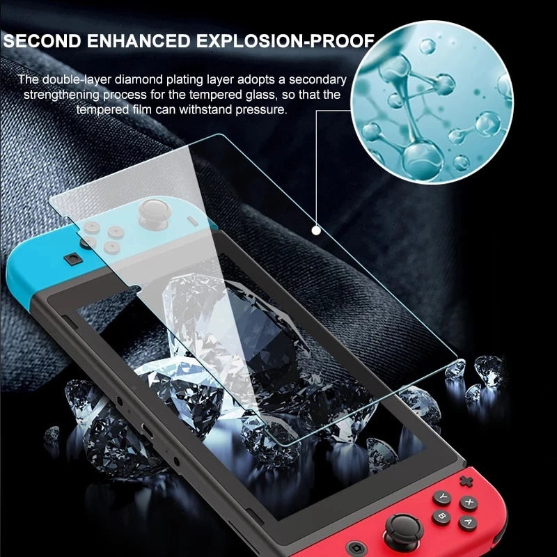 1/2/3PCS Tempered Glass for Nintendo Switch OLED 3 Pieces Screen Protector Film for Nintendo Switch Switch Lite Protective Glass