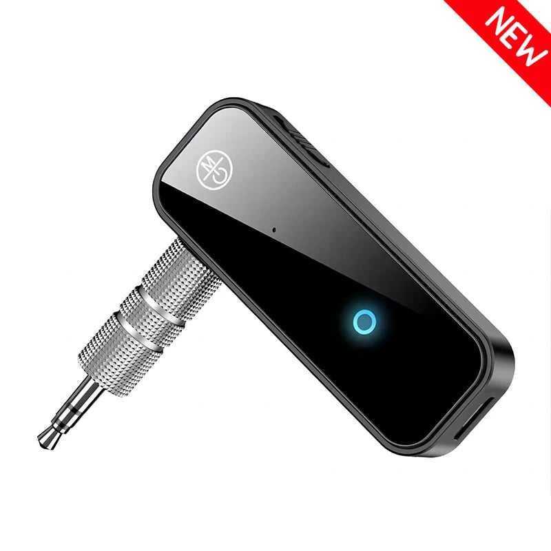 New Upgrades C28 2 IN 1 Bluetooth 5.3 Audio Receiver Transmitter 3.5MM AUX Stereo Music Wireless Adapter With Mic For Car TV PC