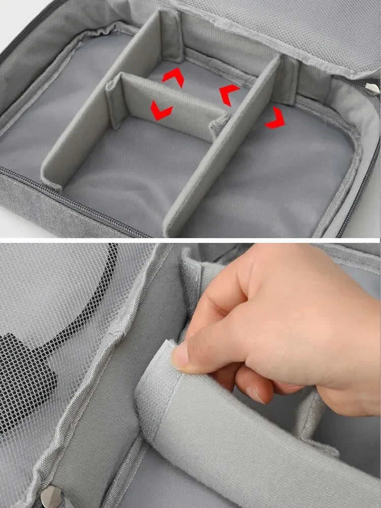 Multifunctional Digital Bag Data Cable Headphones Hard Drive Power Supply Digital Handbag Electronic Accessory Storage Bag