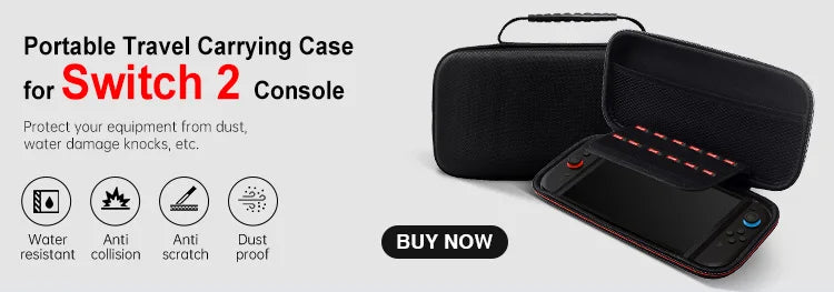 Transparent Clear Case for Nintendo Switch 2 Console Joypad Split Protective Cover Skin Protector for Switch 2 Accessories