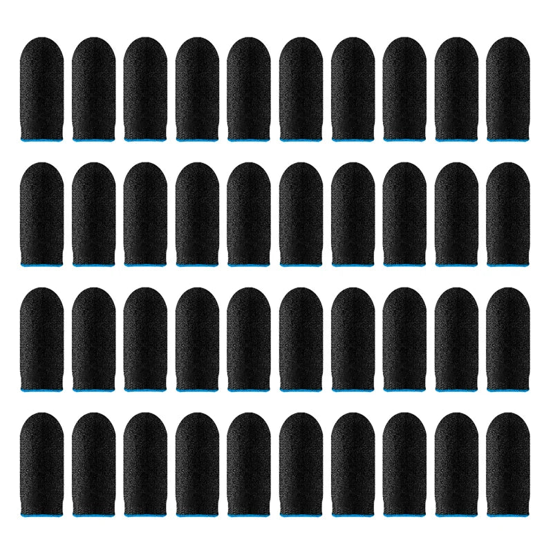 20/40PCS Fingertips Sweat-Proof Breathable Game Finger Sleeve Finger Cots Cover Mobile Touch Glove for PUBG Phone Tablet Games