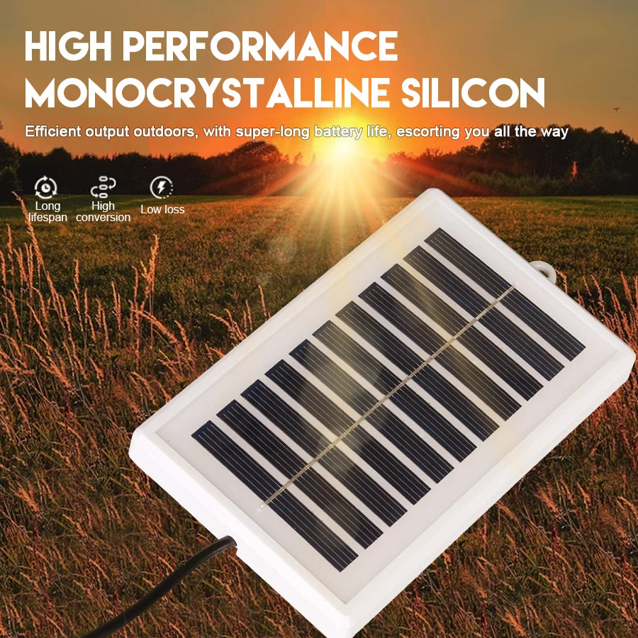 1/2PCS Portable Solar Charger Portable Solar Charger-USB Output for Outdoor Use -for Travel and Camping,Flashlight,Fan Charging