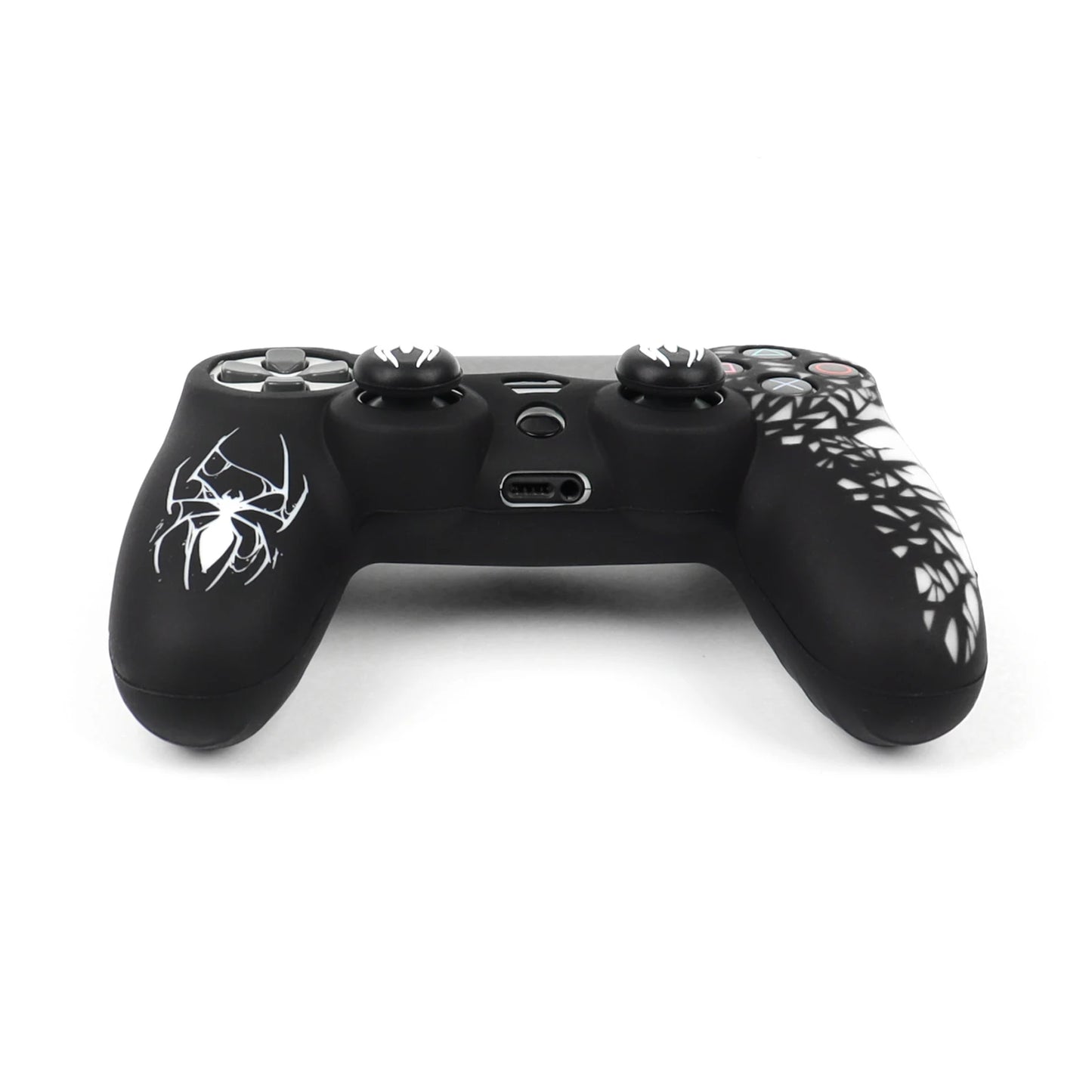 Soft Silicone Cover For PS4 Controller Case, 360° Full Protection, Sweatproof Anti-Scratch,No Fading, with Thumb Stick Caps