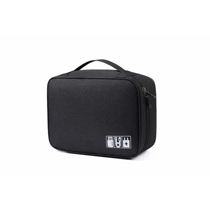 Multi-functional Large Capacity Waterproof Digital Electronic Organizer USB Data Line Charger Headphone Wire Travel Storage Bag