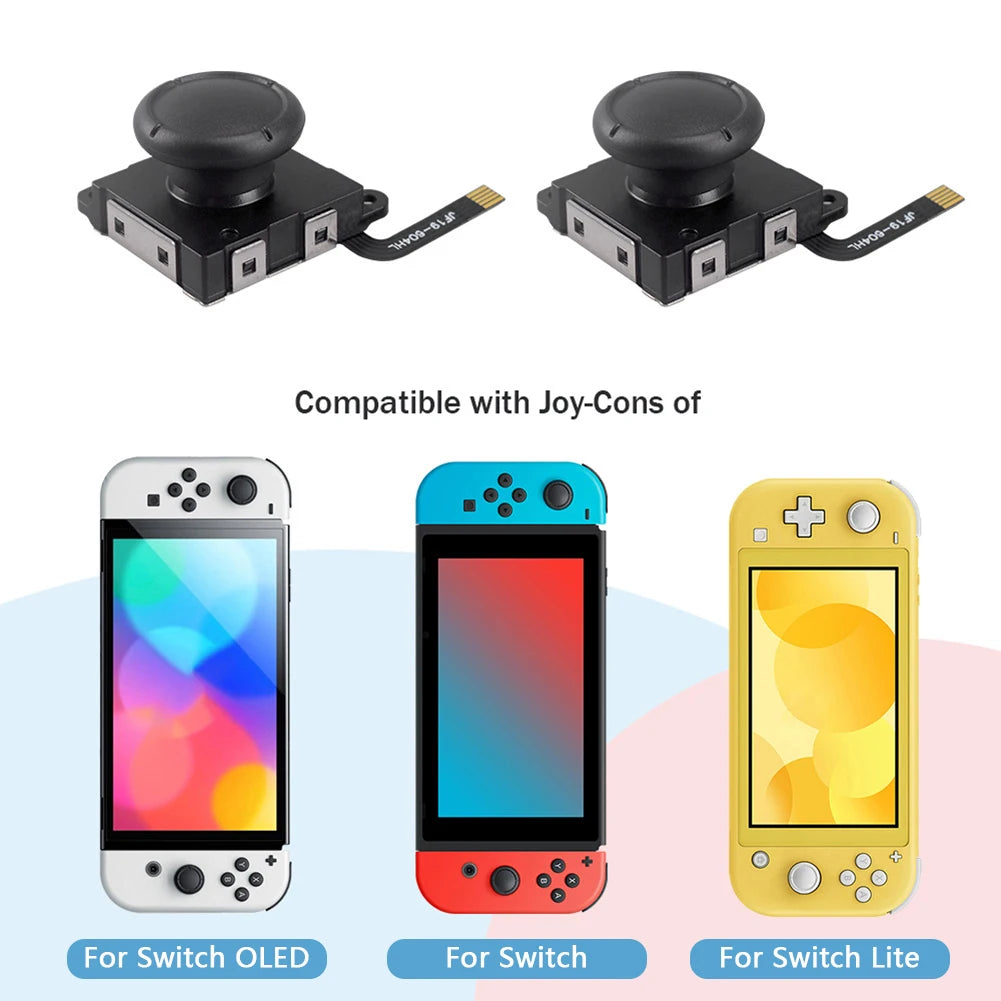2pcs Replacement Hall Effect Joystick for JoyCon Replacement No Drifting Electromagnetic Hall Stick for Swicth OLED Lite Repair