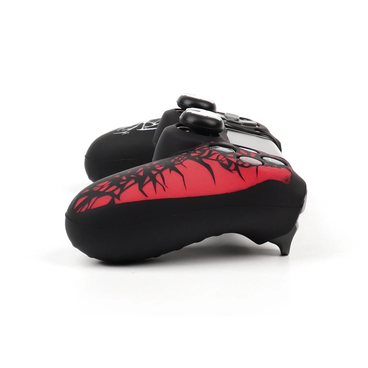Soft Silicone Cover For PS4 Controller Case, 360° Full Protection, Sweatproof Anti-Scratch,No Fading, with Thumb Stick Caps
