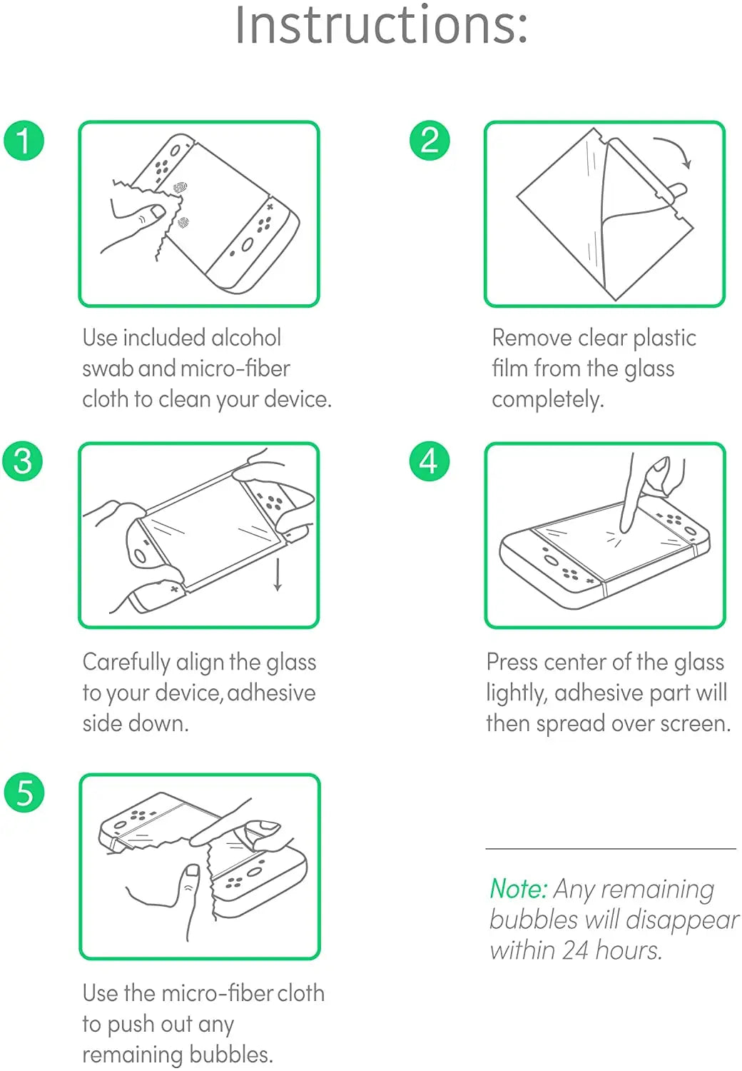 1/2/3PCS Tempered Glass for Nintendo Switch OLED 3 Pieces Screen Protector Film for Nintendo Switch Switch Lite Protective Glass