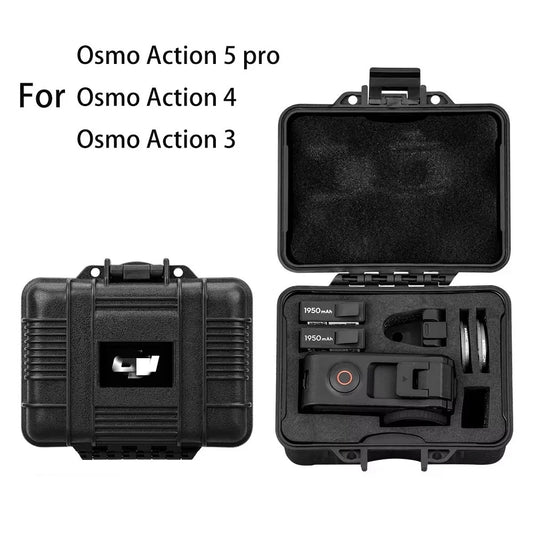 Hard Case Waterproof Box for DJI Action 5 Pro/Osmo Action 4/3 Accessories Portable Carrying Storage Protective Suitcase