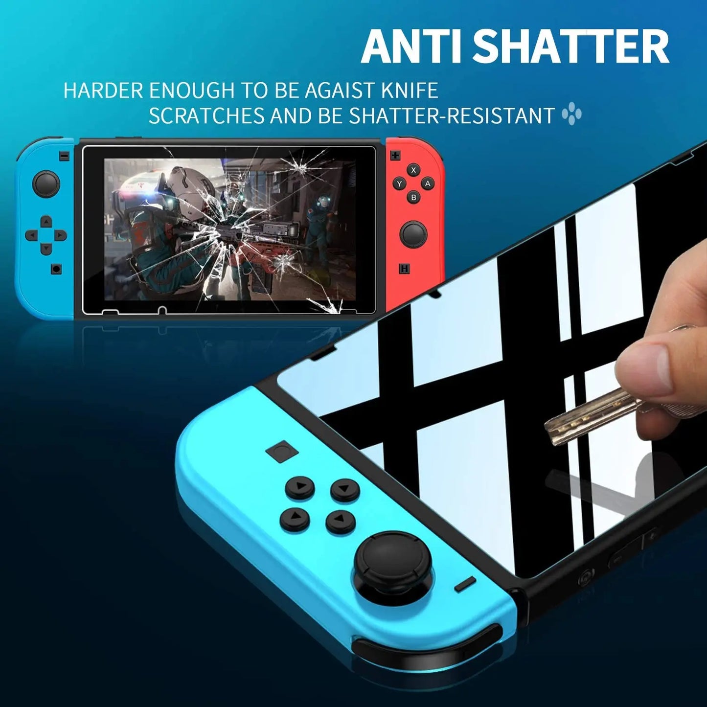 1/2/3PCS Tempered Glass for Nintendo Switch OLED 3 Pieces Screen Protector Film for Nintendo Switch Switch Lite Protective Glass