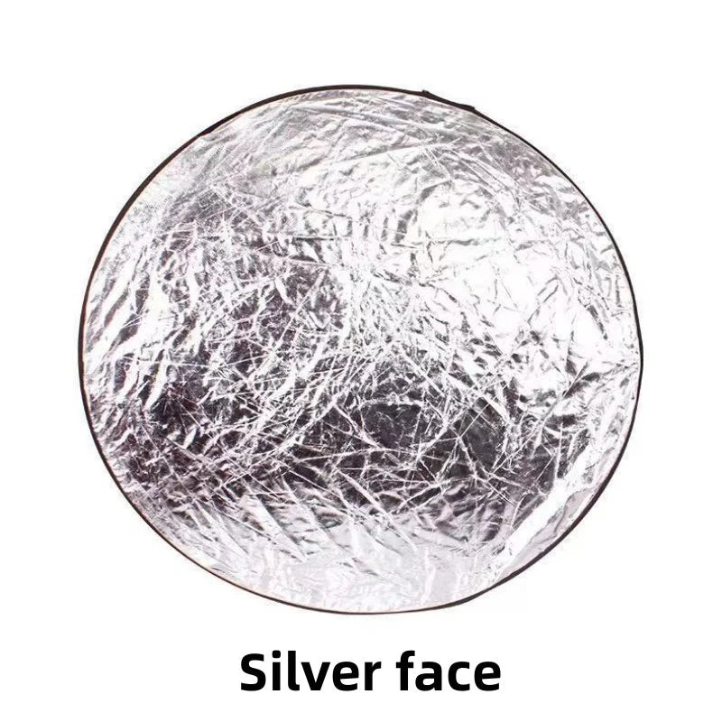 RF01 24" Reflector 5in1 30CM 60CM 80CM 110CM Silver White Gold Portable Collapsible Soft Light Round Photography for Studio 2in1
