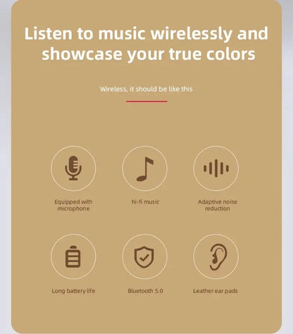 Handsfree Wireless Headphones Noise Canceling Headphone Earphone P47 headset Bluetooth Head Phone for iPhone Huawei Samsung S22