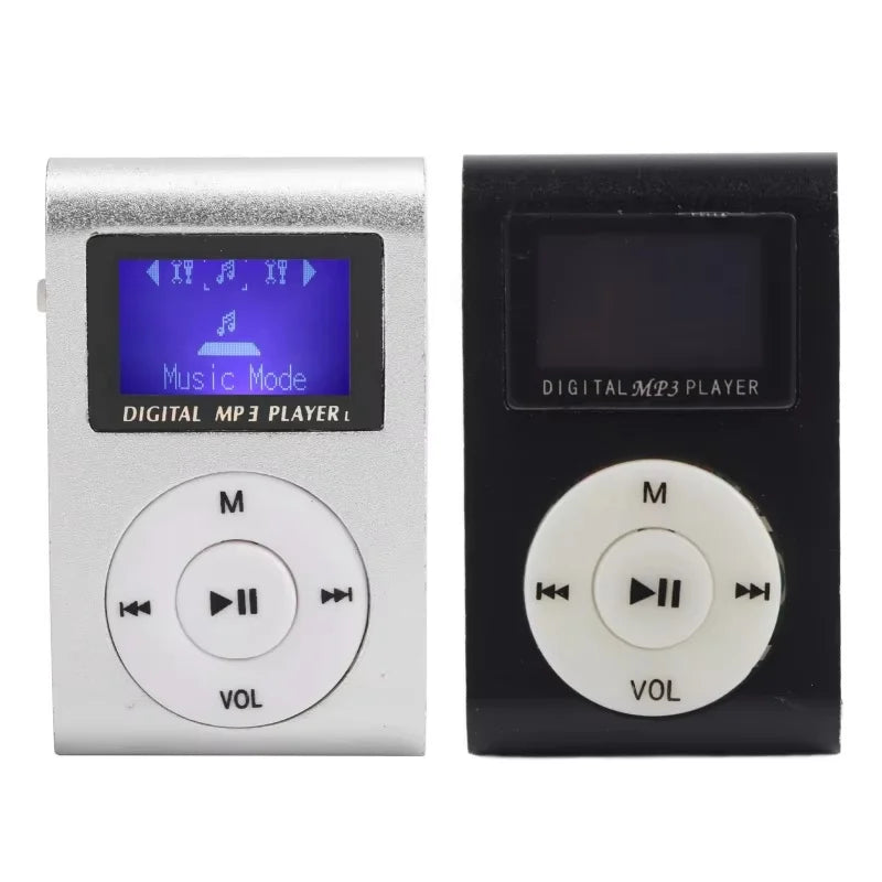 Back Clip MP3 Portable Music Player Portable Mini MP3 Music Player Sports BackClip LCD Screen MP3 Support Memory Card Sports MP3