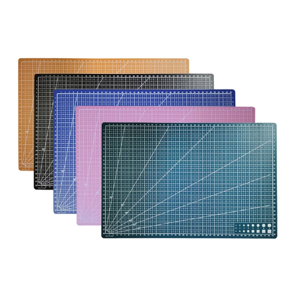 A3 Cutting Pad PVC Table Pad Leather Process Anti Cutting Double-Sided Carving Student DIY Process Self-Healing Pad 45×30x0.09cm