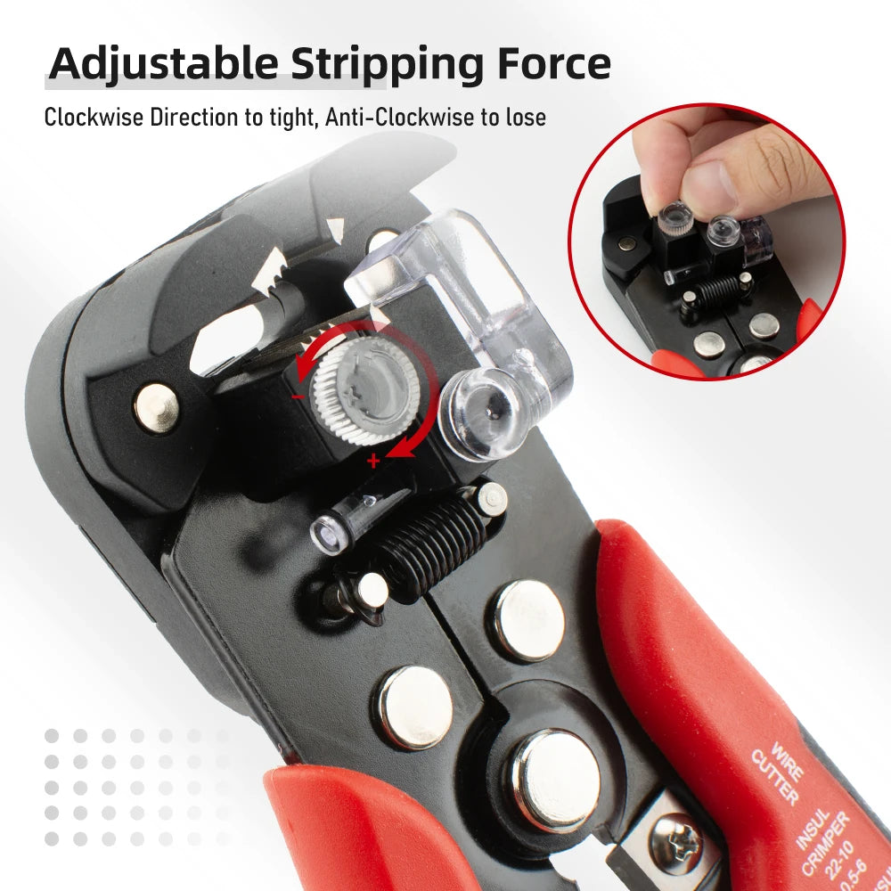 Professional Electrician Wire Pliers Cable Wire Stripper Cutter Crimper Automatic Crimping Stripping Tool