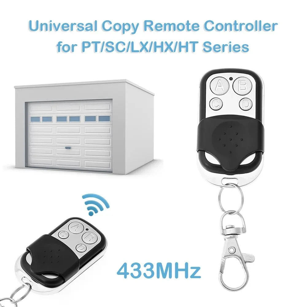 433MHZ Clone Fixed Learning Rolling Code Universal 4 Buttons Garage Door Opener Remote Control Duplicator Garage