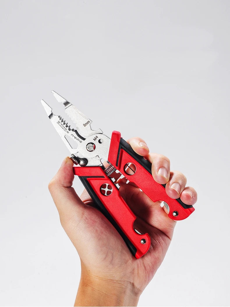 18 in 1 Electrician Pliers Multifunctional Wire Stripper Crimper Pliers Crimping Cutting Professional Electrician Tool