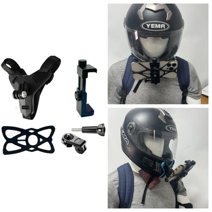 Motorcycle Helmet Phone Stand Mount Holder For GoPro Hero 12 10 9 8 7 Action Sports Camera Holder Motorcycle Camera Accessories