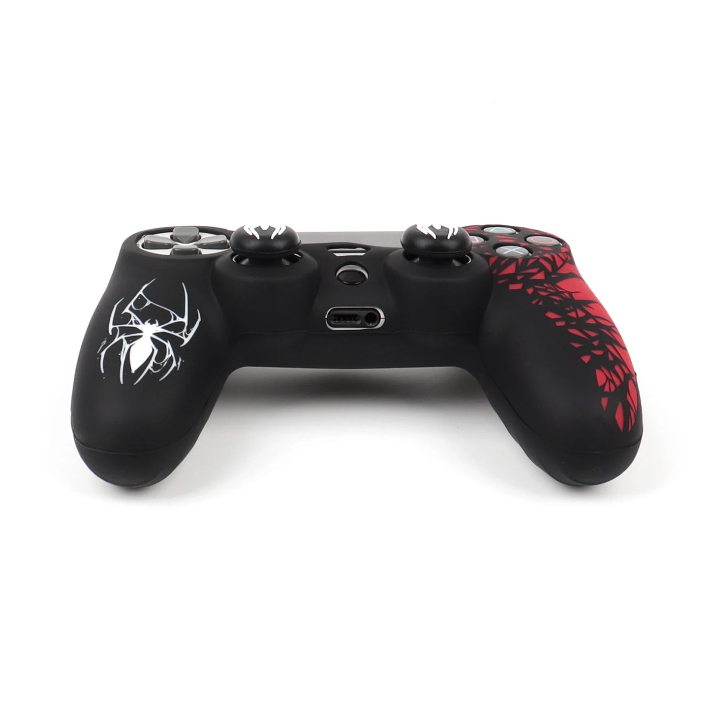Soft Silicone Cover For PS4 Controller Case, 360° Full Protection, Sweatproof Anti-Scratch,No Fading, with Thumb Stick Caps