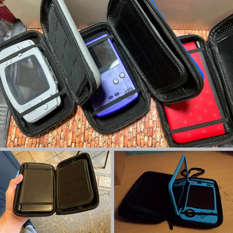 Carrying case storage box for NEW3DS XL, NEW3DS LL, 3DS XL, and 3DS LL, console storage bag