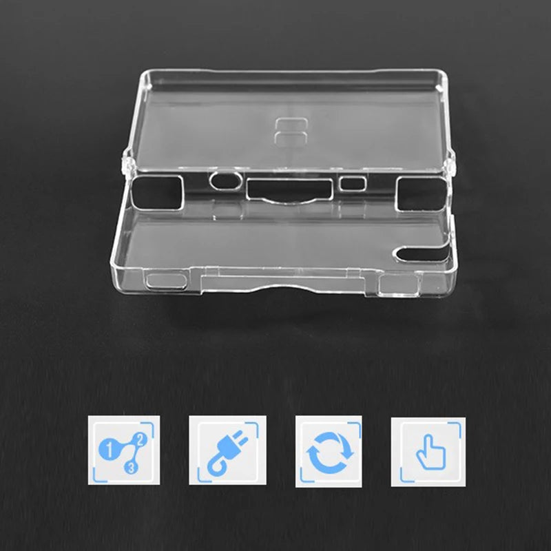 Transparent Game Case Cover NDSL Protective Case Replacement Case Screen Lens For DS Lite