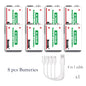 Type-C Rechargeable 9V Lithium ion  Battery 21800mWh High Capacity for Guitar Microphone Smoke Detector Pedal with Cable