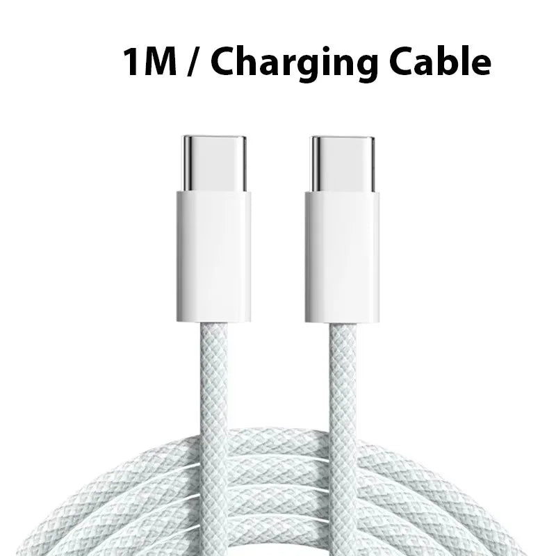 5 in 1 GaN USB C Desktop Charger 240W Fast Charge Phone Adapter braid Type C Cable For iPhone Samsung Xiaomi EU/US Plug Charger